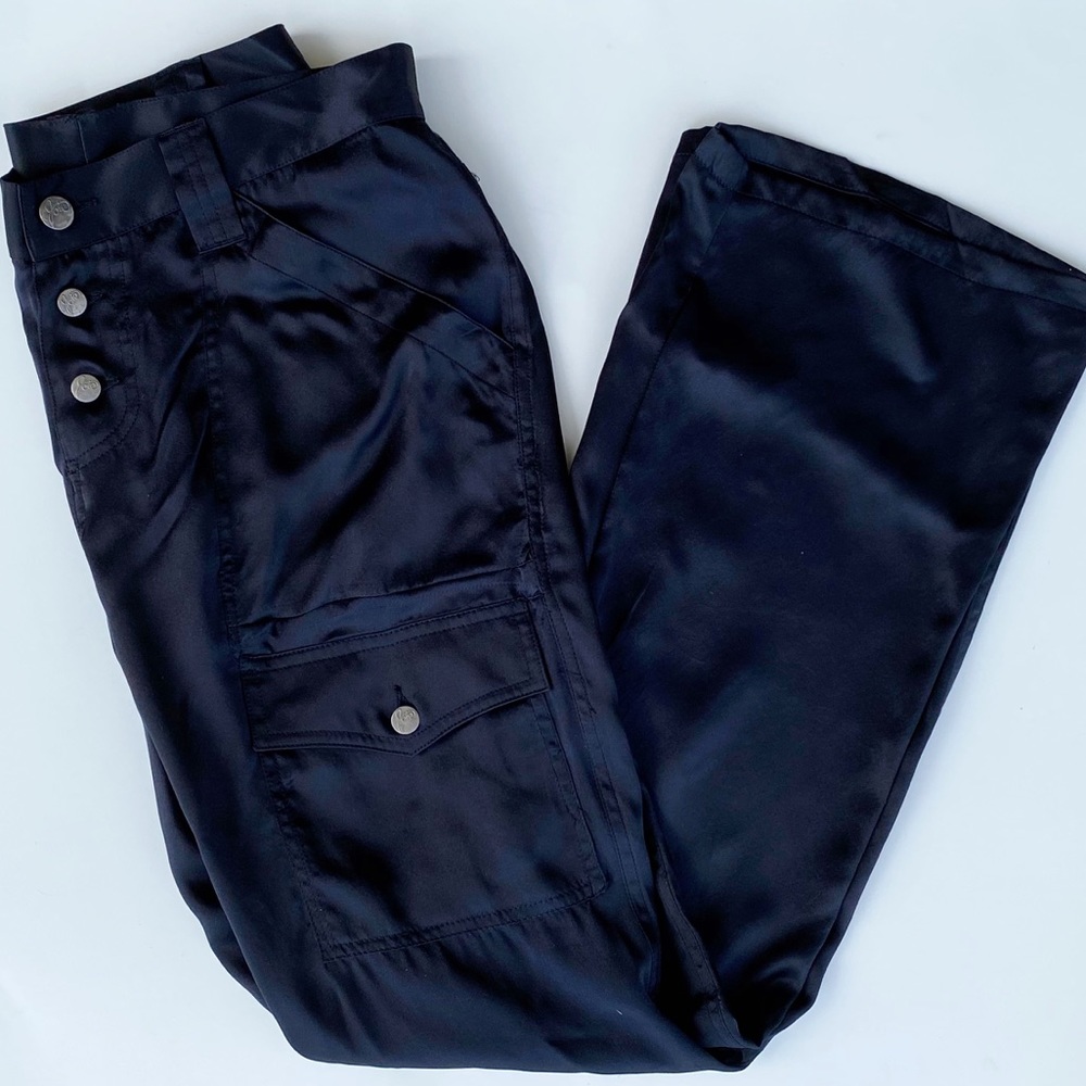 Joie | Vintage Silk Cargo Pants Black